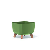Prosperplast Gracia Square Planter 24x24x18.7cm - Earth Green